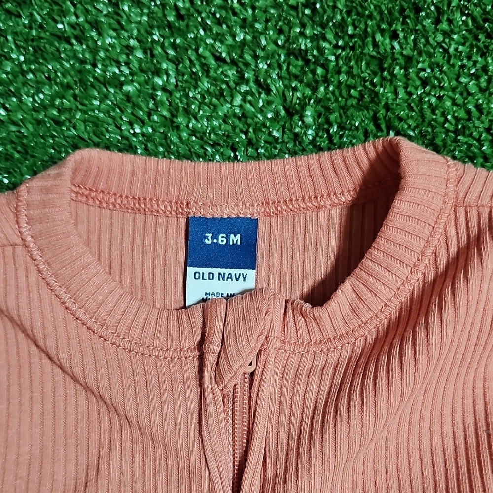 Old Navy Coral Kids Footie One Piece - Picture 3 of 4